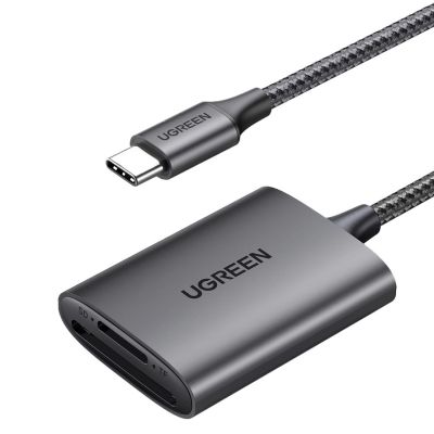 Ugreen CM401 USB-C 5 Gbit/s SD/TF-Kartenleser – Grau