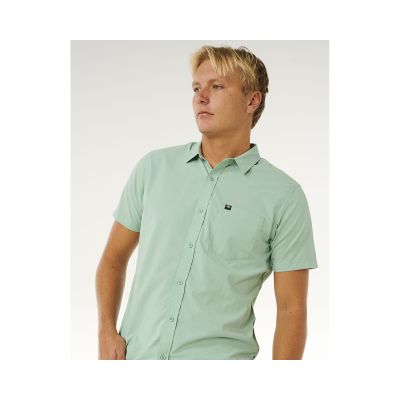 6. Herren RIP CURL Vaporcool Aerotech Kurzarmhemd Grün