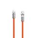 Dudao L24CL USB-C – Lightning Winkelkabel mit 180°-Drehung 30 W 1 m – Orange