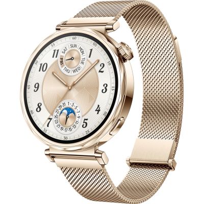 3. Huawei WATCH GT 5 41 mm | Smartwatch | GPS (Satellit) | AMOLED | 1,32 Zoll | Gold