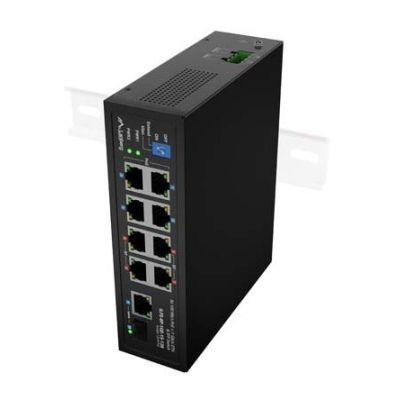 17. LANBERG ILFE-8P-1GE-1S-120 LIGHT INDUSTRIAL POE 4XBT 4XAT SFP+ETH DIN FAST ETHERNET
