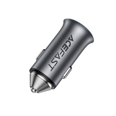 4. Acefast B16 95W USB-A + USB-C Kfz-Ladegerät – Grau