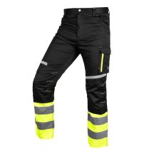 Warnhose, schwarz und gelb, Größe XXL