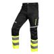 Warnhose, schwarz und gelb, Größe XXL