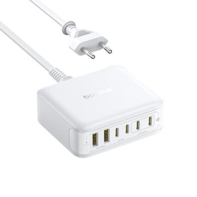 3. Baseus EnerFill FH21 120W Ladestation 4xUSB-C + 2xUSB-A - Weiß