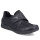 Rieker 48954-00 bequeme schwarze Damenschuhe mit Klettverschluss