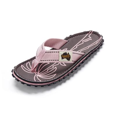 4. Gumbies Unisex-Flip-Flops ISLANDER FLIP-FLOP PALM LEAF PINK