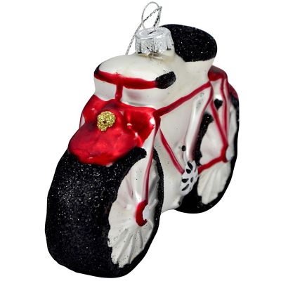 4. GLAS-CHRISTBAUMKUGEL IN FAHRRADFORM SASKA GIFT & DECOR