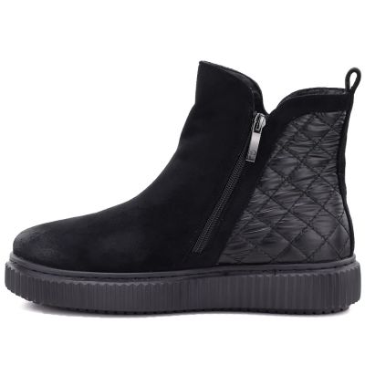 7. Gefütterte schwarze Damen-Ankle-Boots Potocki Z25-JE19365