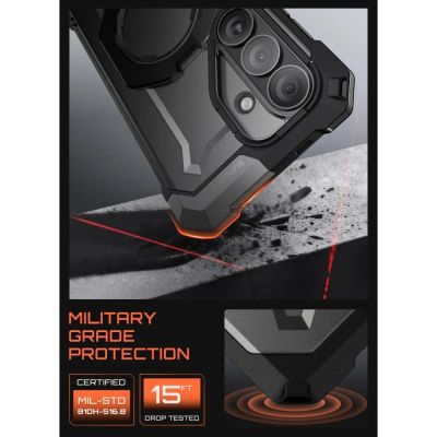 5. Supcase UB Grip Mag MagSafe Hülle für Samsung Galaxy S26 - Schwarz