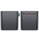 11. Acefast Z1 GaN 75W PD Reiseladeadapter 3x USB-C 2x USB-A - Schwarz
