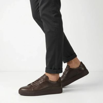 2. Herren-Sneaker aus braunem Leder, Modell Filippo MP8274