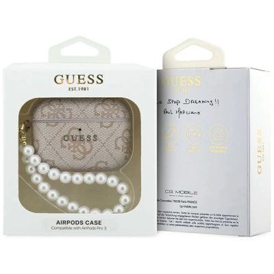 4. Guess 4G Pearl Strap Case für AirPods Pro 3 - Pink