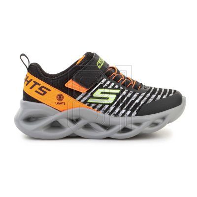 7. Skechers S Lights Jr 401650L-BKOR Schuhe