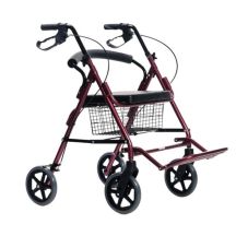Vierrädriger Rollator mit Sitzfunktion