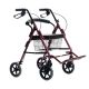 Vierrädriger Rollator mit Sitzfunktion