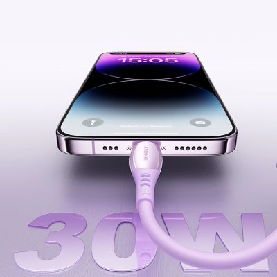 7. Joyroom S-A59 Vibrant Series 30W USB-C - Lightning Kabel 1,2 m - lila