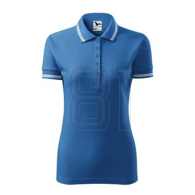3. Adler Urban W MLI-22014 azurblaues Poloshirt