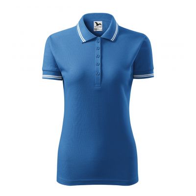 3. Adler Urban W MLI-22014 azurblaues Poloshirt