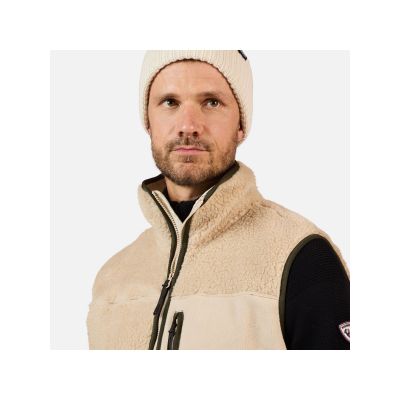5. ROSSIGNOL Herren-Trainingsweste aus Sherpa-Fleece, Grau