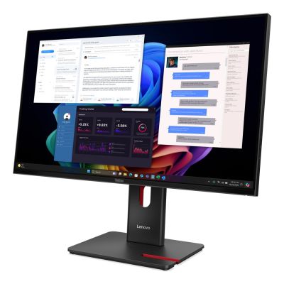 3. Lenovo ThinkVision T27UD-40 Intrusion Protection Monitor (IPS), 27", 16:9, 60 Hz, 4 ms, 3840 x 2160 Pixel, 350 cd/m², HDMI-Anschlüsse: 1, Eclipse, 36 Monate Garantie