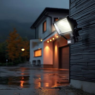 16. MACLEAN Solar-LED-Flutlicht mit Sensor IP44 MCE442