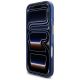 5. Guess IML Script Metal MagSafe Hülle für iPhone 17 Pro Max - Blau