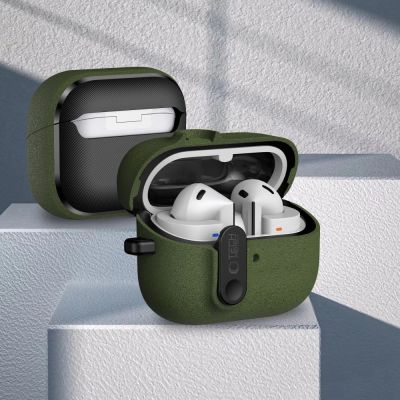 7. Tech-Protect Slim Hook Case für Samsung Galaxy Buds 3 / 3 FE / 3 Pro – Grün