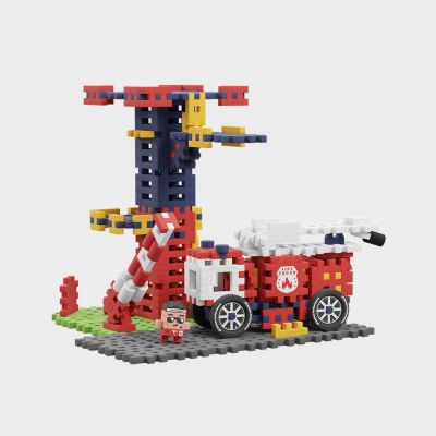 5. Marioinex Mini-Waffelbausteine – Stadt: Feuerwehrwache, 280 Teile