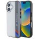BMW Motosport IML Vertical Stripe Hülle für iPhone 16 – Grau