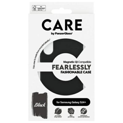 4. CARE by PanzerGlass Fashion QI Case Samsung Galaxy S24+ - schwarz