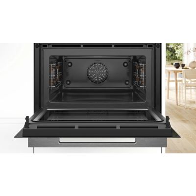 3. BOSCH CMG7241W1 Kompakt-Einbaubackofen mit Mikrowelle, 60 x 45 cm, weiß