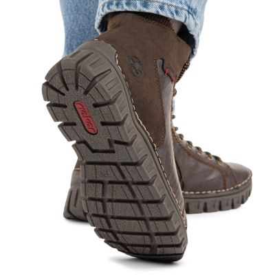 7. Komfortable Damenstiefeletten in Schokoladenbraun Rieker 57512-25