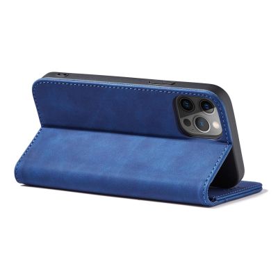 8. Magnet Fancy Case Hülle für iPhone 12 Pro Max Tasche Kartenetui Kartenständer Blau