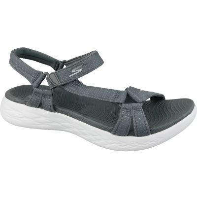 5. Skechers On The Go 600 Sandalen 15316-CHAR Grau