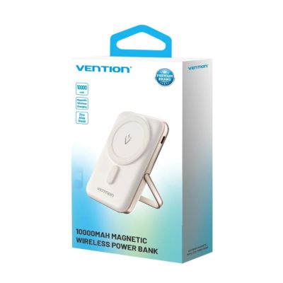 4. Kabellose magnetische Powerbank Vention 20 W PD 10000 mAh, weiß