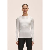 Casall Maze Langarm-T-Shirt für Damen, Weiß