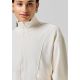 9. CASALL Bequemer Pullover mit durchgehendem Reißverschluss weiß