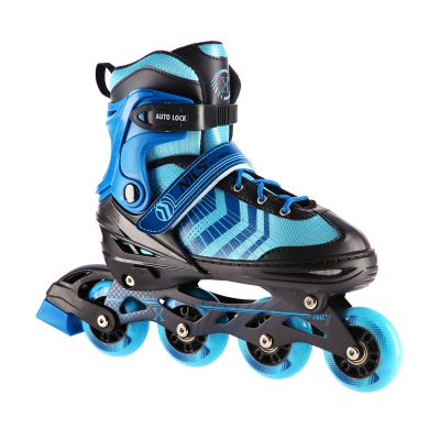 NH18192A 4in1 SCHWARZ-BLAU GRÖSSE L (39-43) ROLLSCHUHE MIT HOCKEY-HÜLLE NILS EXTREME