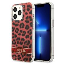 Guess GUHCP13LHSLEOR iPhone 13 Pro / 13 6.1" rot/roter Hardcase Leopard