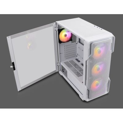 2. Nanoxia DS-9ARGB-W Midi-Tower-Computersicherheit & Halterungen Weiß