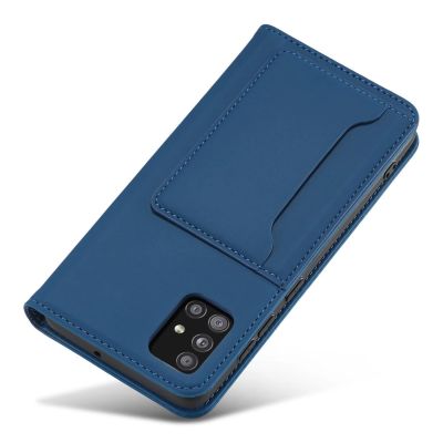 7. Magnetkartenetui für Xiaomi Redmi Note 11 Pro Pouch Card Wallet Kartenhalter Blau