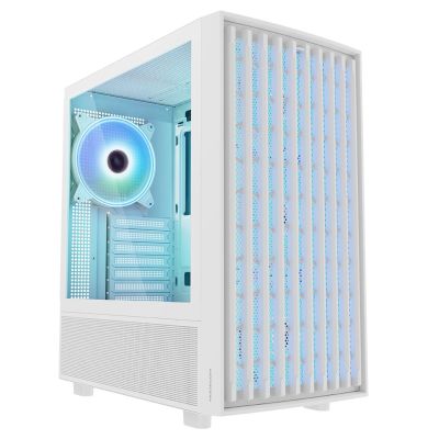 3. MODECOM BREEZE ARGB FLOW MIDI USB TYP-C GEHÄUSE WEISS