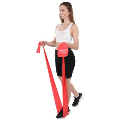 31. Trainingstape für Pilates-Übungen, 2000 x 150 x 0,30 mm, 9–11 kg, rot