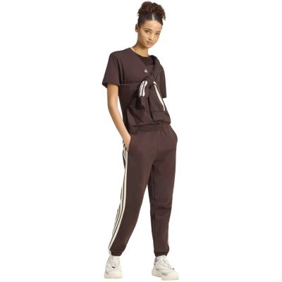 6. adidas Essentials Damen-T-Shirt mit kleinem Logo, braun, KX0795