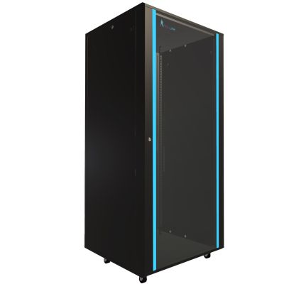 14. Extralink 37U 800x800 schwarzer freistehender Rackschrank