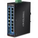 TRENDnet TI-G162 – Switch – unmanaged – 14 x 10/100/1000 + 2 x Gigabit SFP – DIN-Schienen- und Wandmontage möglich – DC