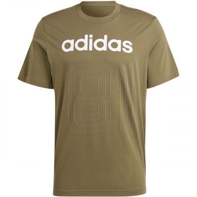 2. adidas Essentials Single Jersey Linear Logo-T-Shirt mit Stickerei M IC9280