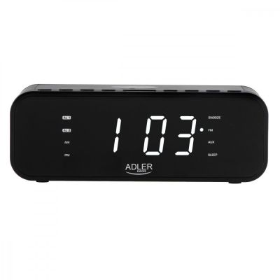 7. ADLER AD 1192b schwarzes Radiowecker