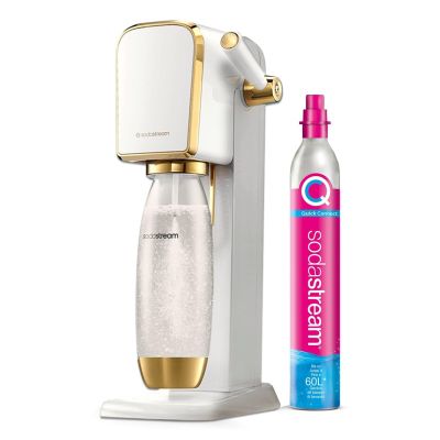 Sodastream ART Weißgold mit 1-Liter-PET-Flasche